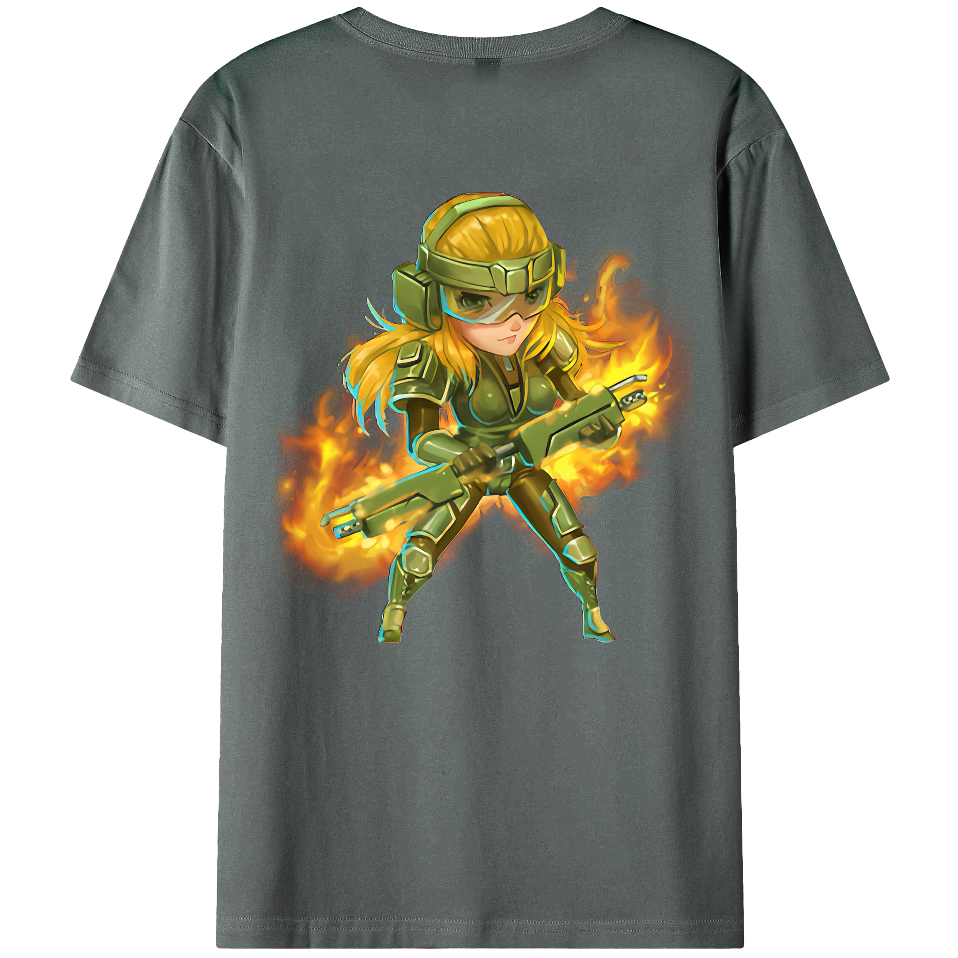 （画像用） リーグ・オブ・レジェンド League of Legends LOL 綿100％ メンズ半袖Tシャツ（バックプリント） 通気性